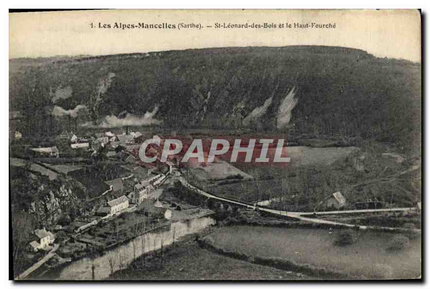Les Alpes-Mancelles (Sarthe) — St-Léonard-des-Bois et le Haut-Fourché — Imp. Photo J. Bouveret, Le Mans