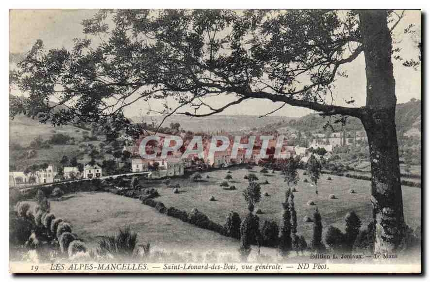 CPA Les Alpes Mancelles Saint Leonard des Bois vue generale 