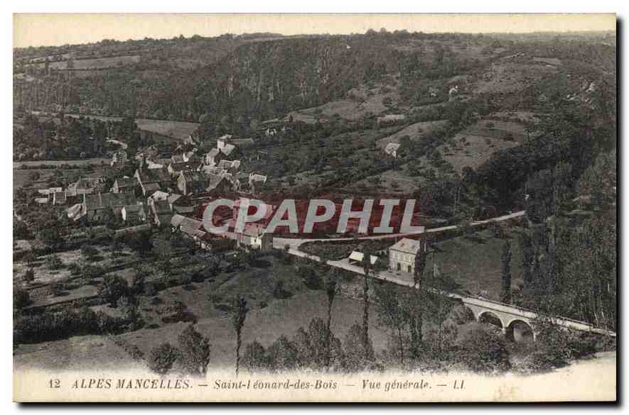 CPA Alpes Mancelles Saint Leonard des Bois Vue generale 
