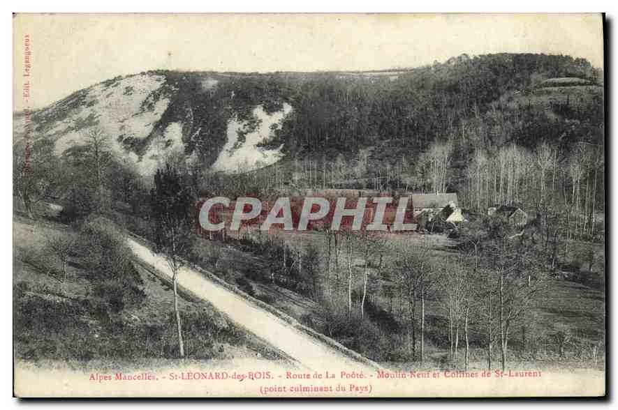 Alpes Mancelles - St-LEONARD-des-BOIS - Ruta de La Poète - Molino Nuevo y Colinas de St-Laurent (punto más alto del País)