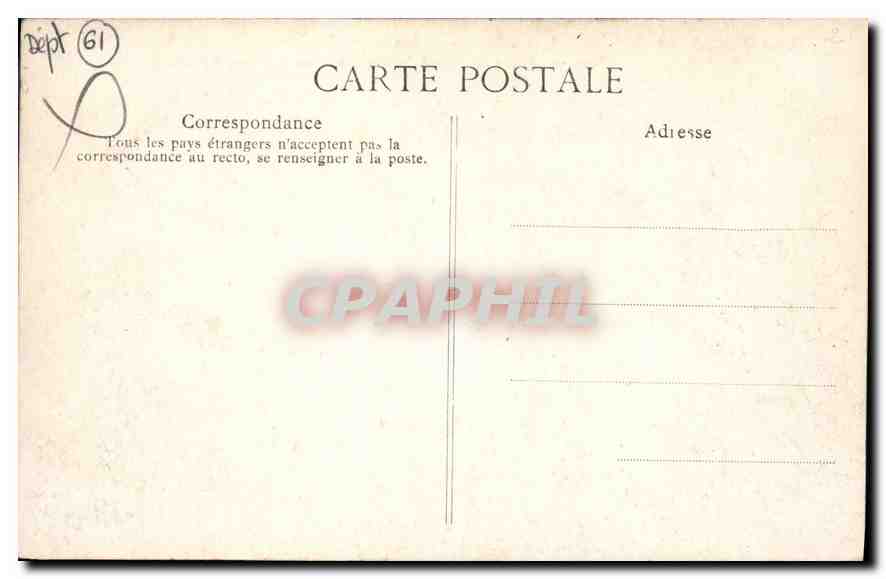 CPA Les Alpes Mancelles Environs d'Alencon Orne Saint Leonard des Bois  — Rückseite