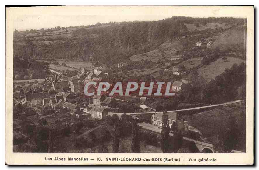 CPA Les Alpes Mancelles Saint Leonard des Bois Sarthe Vue generale 