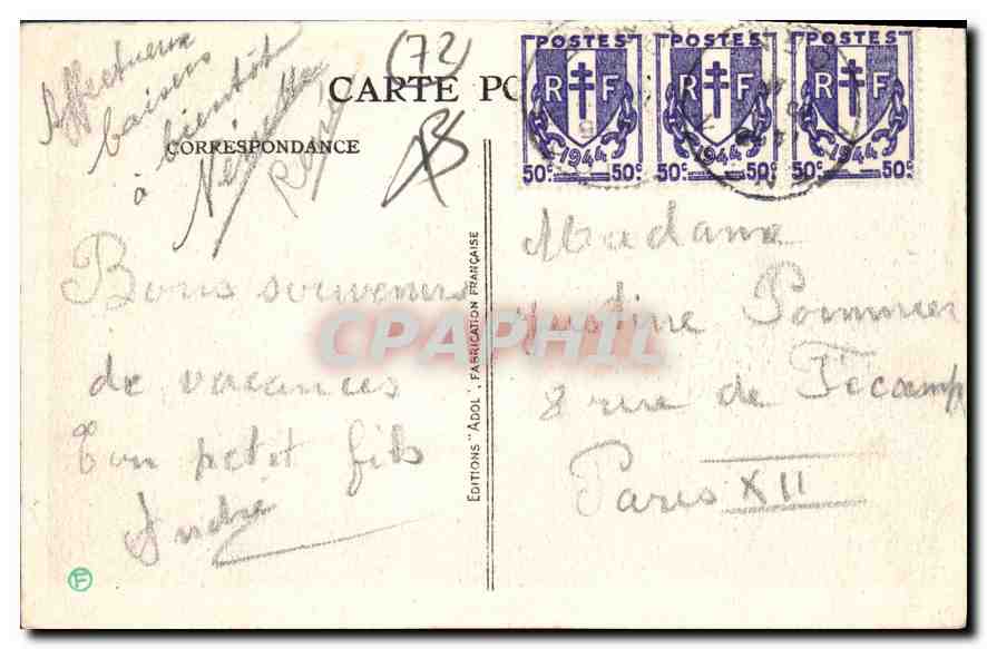 CPA Les Alpes Mancelles Saint Leonard des Bois Sarthe Vue generale  — Verso