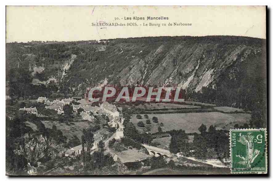 St. LEONARD-des-BOIS - Le Bourg vu de Narbonne — Les Alpes Mancelles, n°30