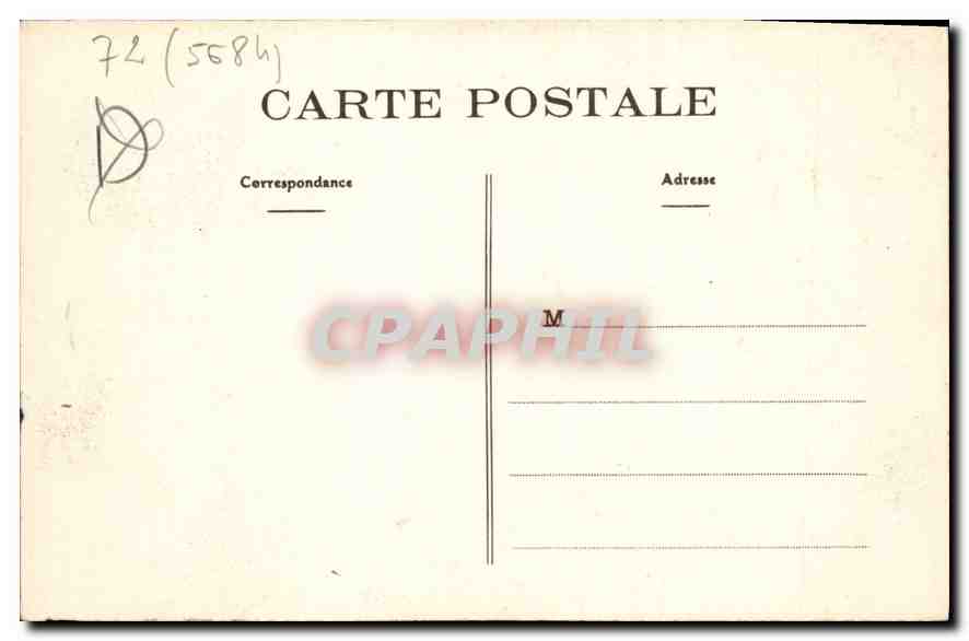 CPA Les Alpes Mancelles St Leonard de la Sarthe  — Rückseite