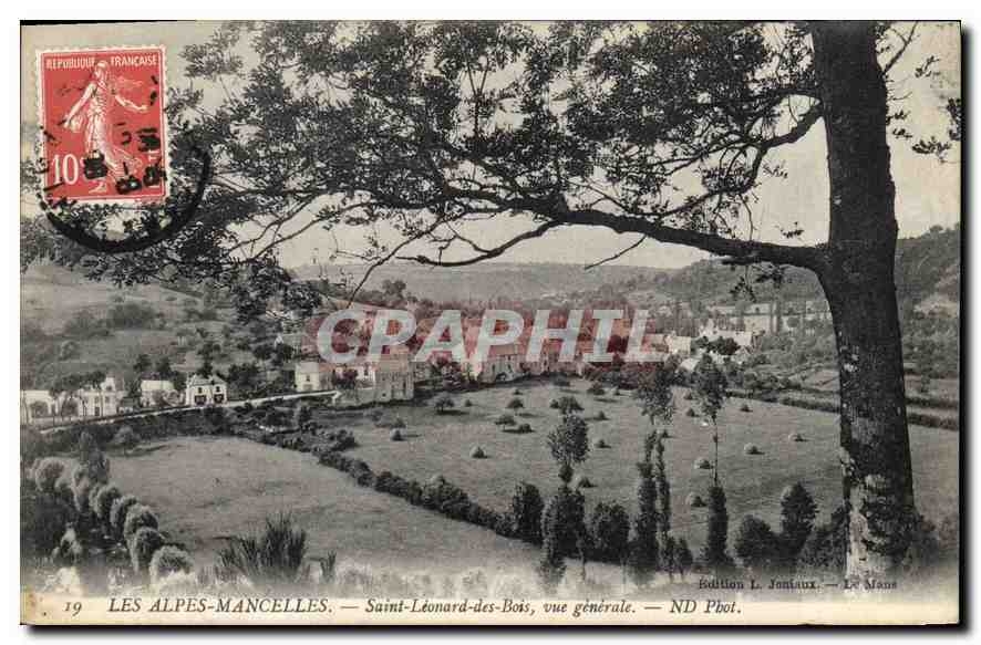 CPA Les Alpes Mancelles Saint Leonard des Bois vue generale 