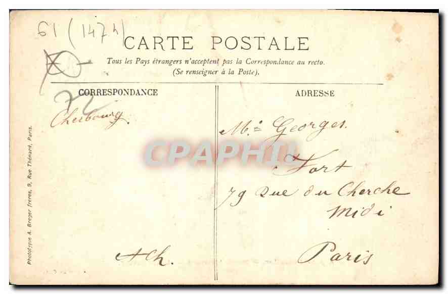 Alpes-Mancelles — Saint-Léonard — L'Abreuvoir — Phototypie A. Broger, Paris — Reverso