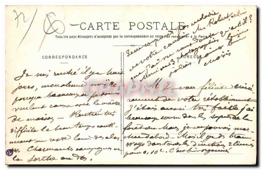 Les Alpes Mancellos - Les bords de la Sarthe, près le Moulin Neuf - St-Léonard à St-Céneri - Passage d'un chapelet — Reverso