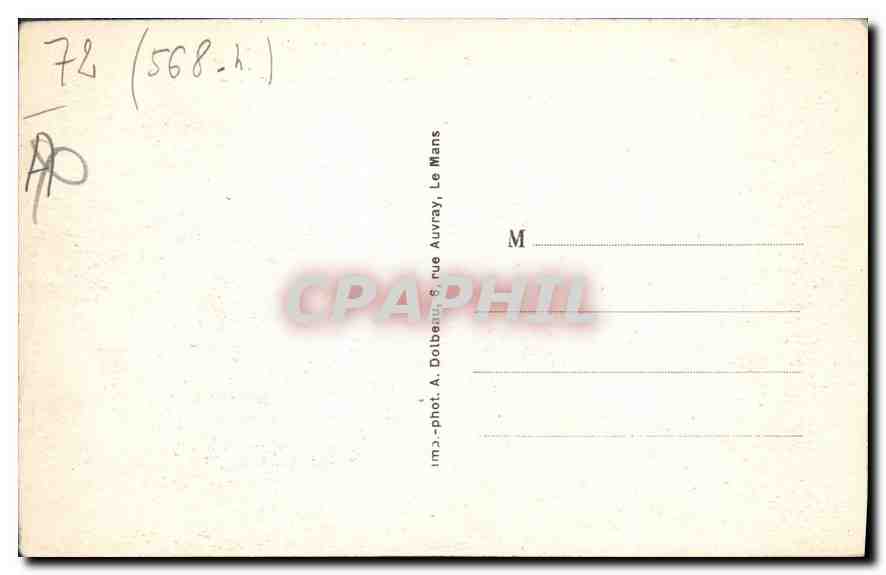 CPA Les Alpes Mancelles Saint Leonard des Bois Sarthe Le Sarthe et butte de Haut Fourche  — Verso