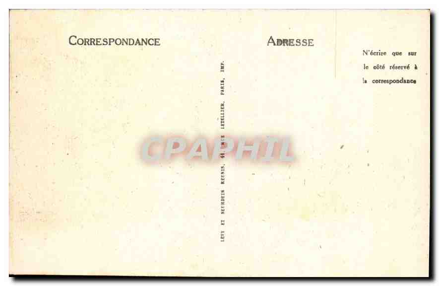 CPA Hyeres la Chapelle de l'Ermitage  — Verso