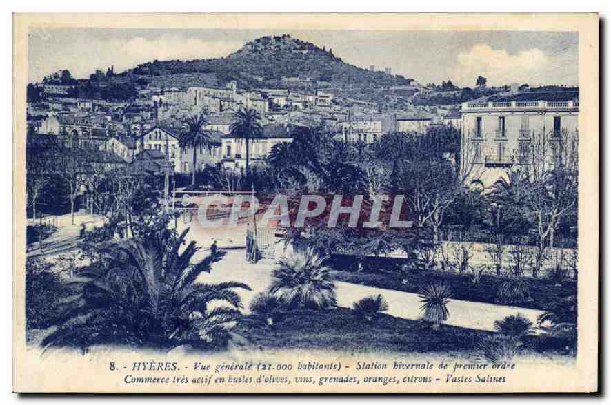 Hyères - Vue générale (21.000 habitants) - Station hivernale de premier ordre