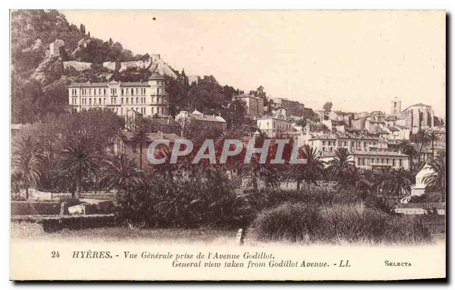 Hyères - Vue Générale prise de l'Avenue Godillot - Selecta