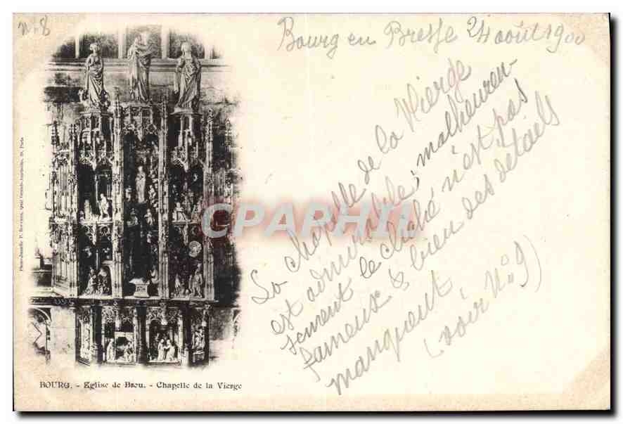 CPA Bourg Eglise de Bou Chapelle de la Vierge 