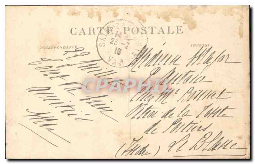CPA La Sainte Baume La Grotte et le St Pilon  — Verso