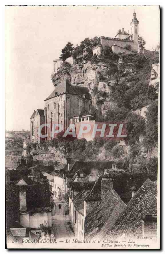 CPA Roc Amadour Le Monastere et le Chateau 