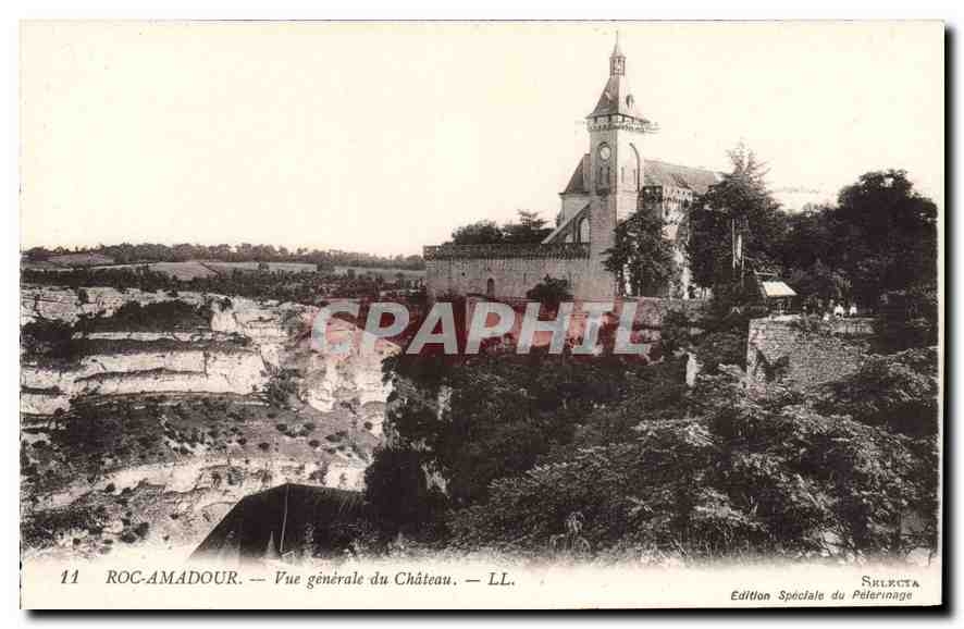 CPA Roc Amadour Vue generale du Chateau 