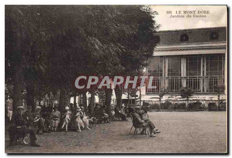 CPA Le Mont Dore Jardins du Casino 
