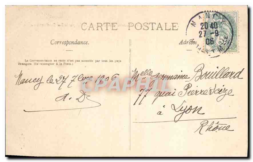 NANCY — Arc de Triomphe de Louis XV (Ancienne Porte Royale) — La Lorraine Illustrée, n° 127 — Reverso