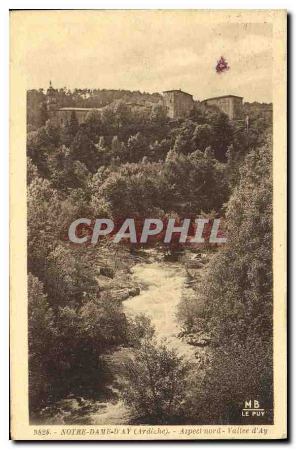 CPA Notre Dame d'Ay Ardiche Aspect nord Valley d'Ay 