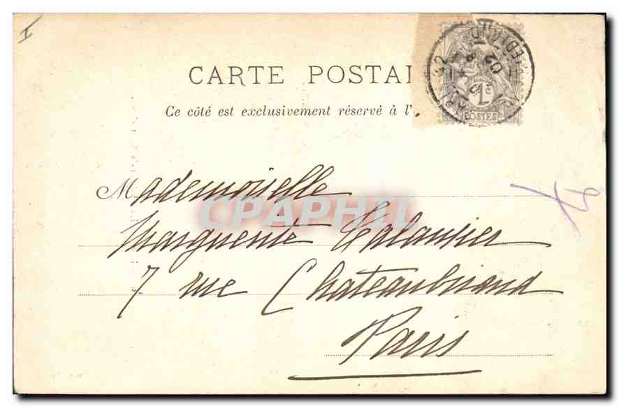 Lyons — La Cathédrale Saint-Jean — E.H., Paris, n°6 — Rückseite