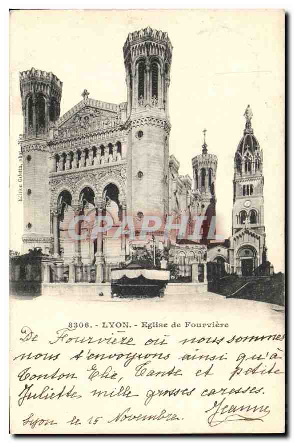 CPA Lyon Eglise de Fourviere 