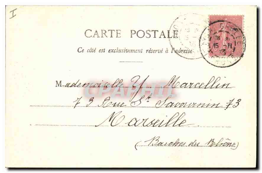 CPA Lyon Eglise de Fourviere  — Verso