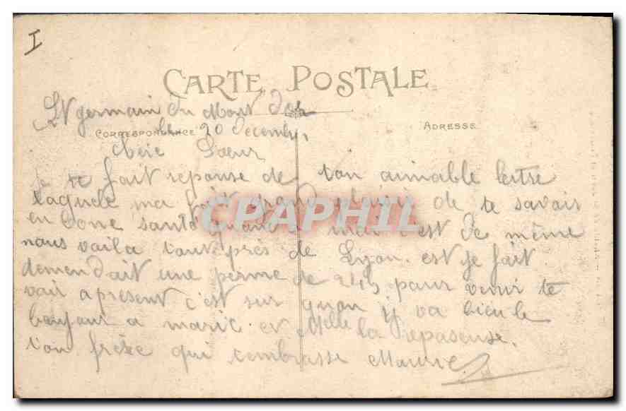 CPA Lyon Abside de St Jean et Fourviere  — Verso
