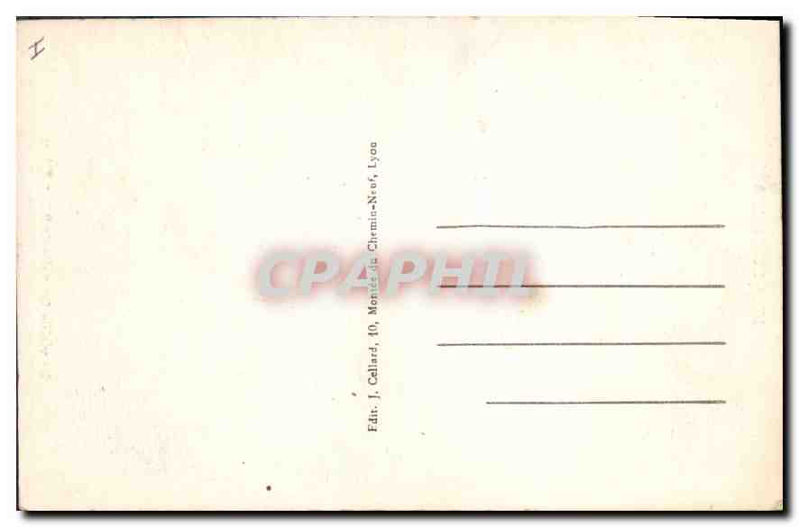 CPA Lyon Monplaisir Lu vieille Chapelle de Saint Arbun  — Back