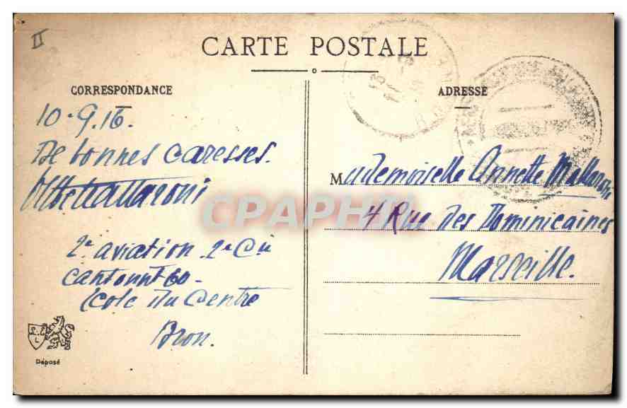 CPA Lyon Pont Lafayette Tramway — Verso
