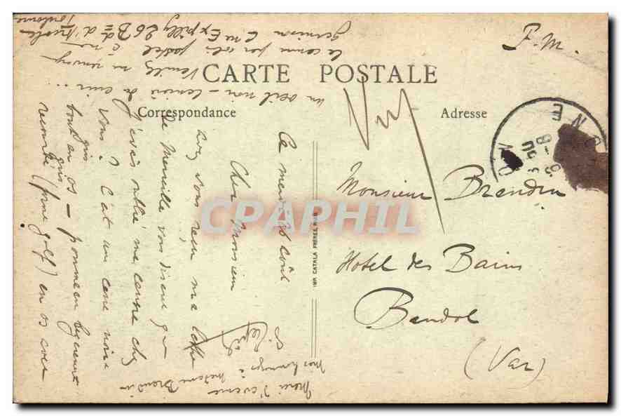 CPA Lyon Le Pont Wilson inaugurete 14 Juillet 1918  — Back