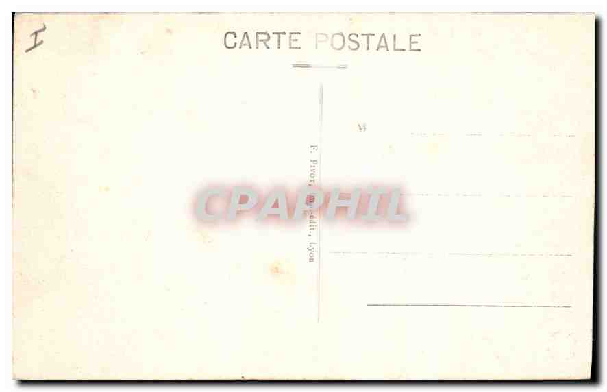 CPA Lyon Pont Gallieni et Quartier Perrache  — Verso