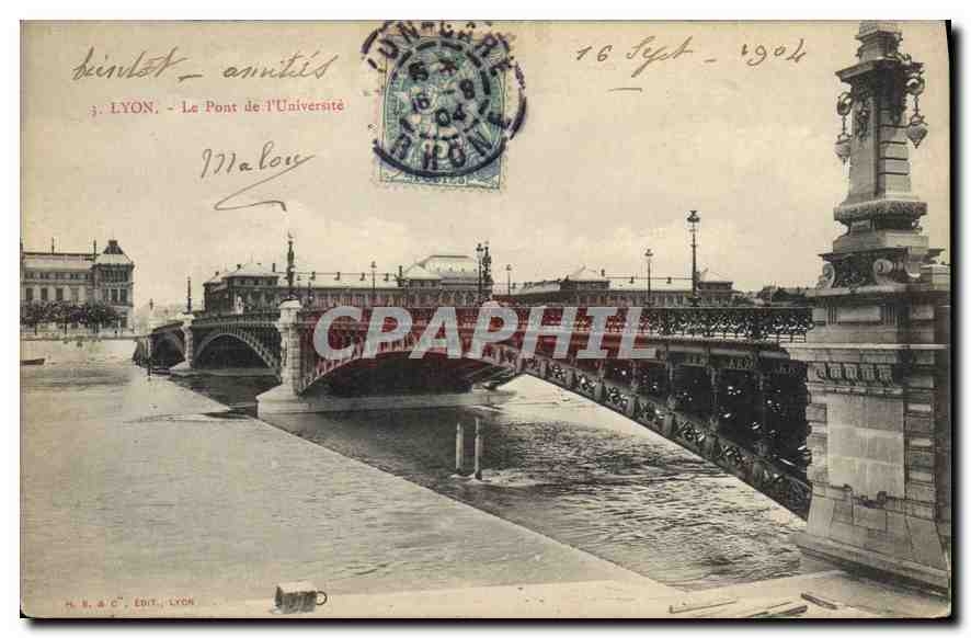 CPA Lyon Le Pont de l'Universite 