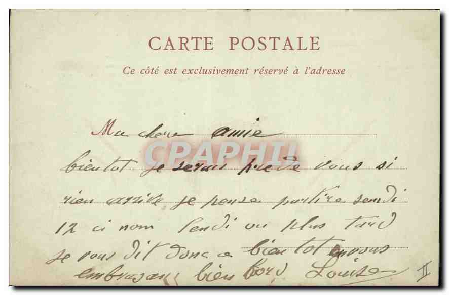 CPA Lyon Le Pont Tilsitt le Coteau de Fourviere  — Verso