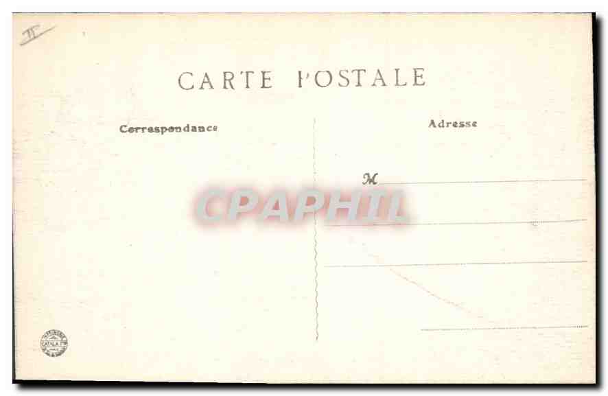 CPA Lyon Le Coteau de Fourviere  — Verso