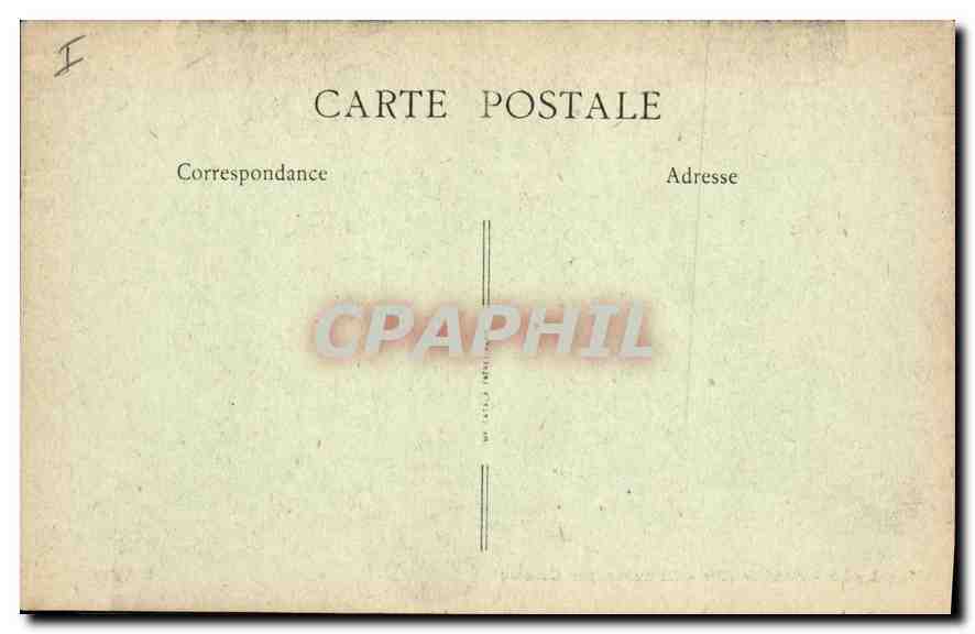 CPA Lyon Hotel de Ville La Saone par Coustou Lion — Verso
