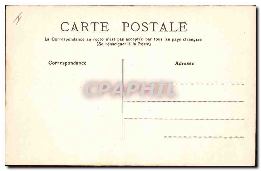 CPA Lyon Hotel de Ville  — Back