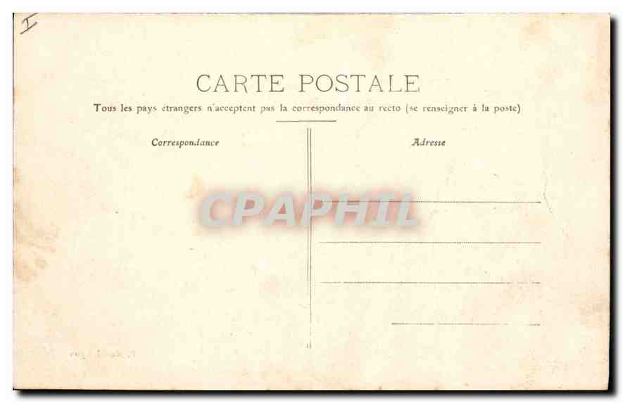 CPA Lyon Palais des Beaux Arts  — Verso