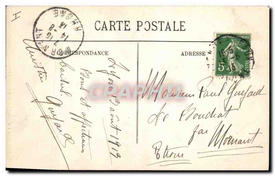 CPA Lyon L'Eglise Saint Niziere  — Verso
