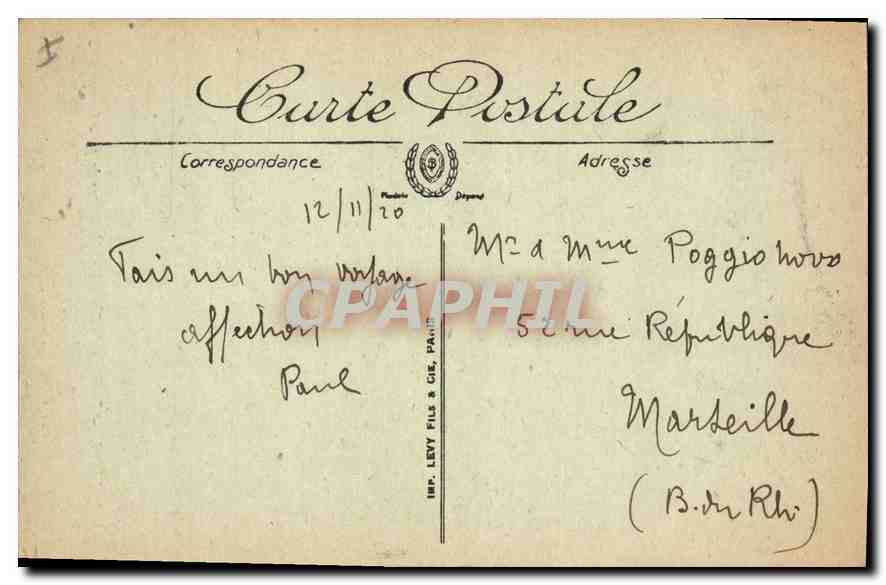 CPA Lyon Basilique de Fourviere edifee par la piete lyonnaise  — Verso