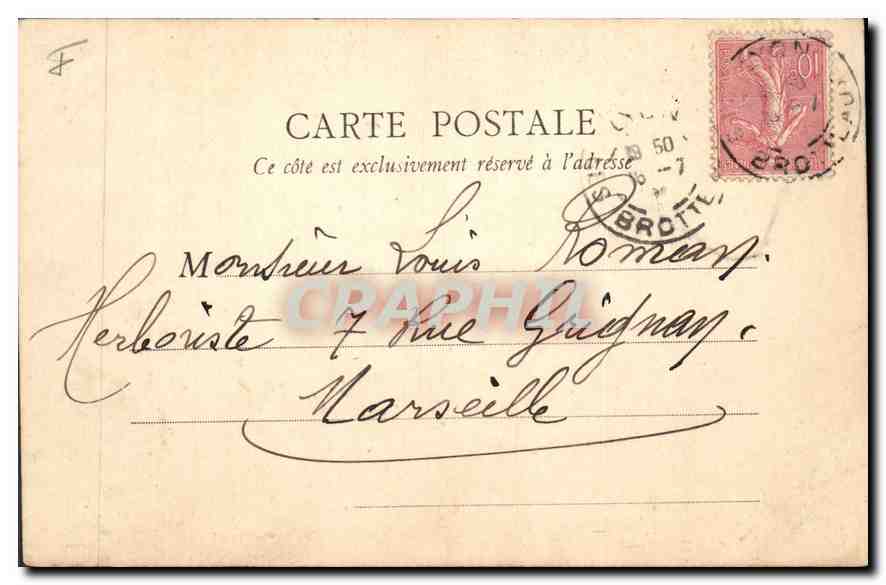 CPA Lyon Palais de la Bourse  — Verso