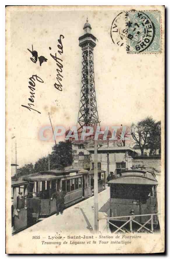 CPA Lyon Saint Just Station de Fourviere 