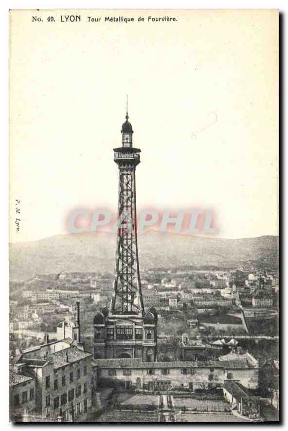 CPA Lyon Tour Metallique de Fourviere 