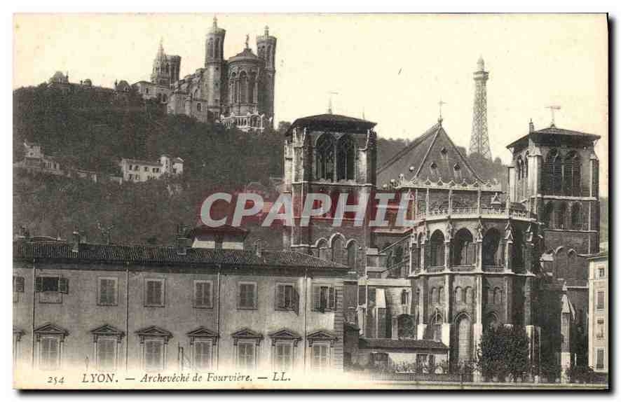 CPA Lyon Archeveche de Fourviere 