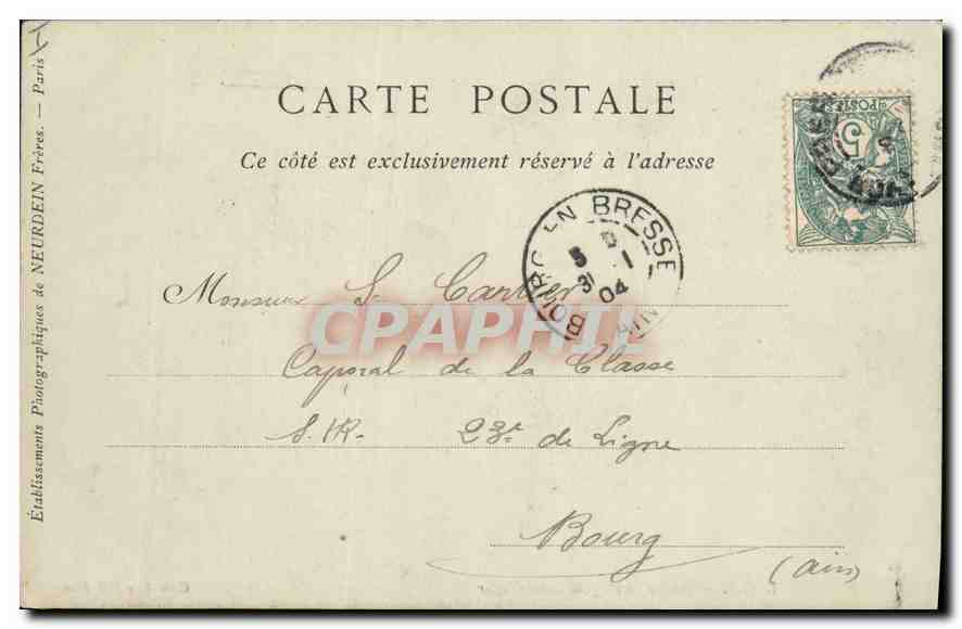 CPA Lyon Abside de l'Eglise Saint Nizier  — Verso