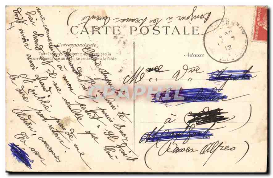 CPA Lyon Pont Morand et les Ponts sur Le Rhone  — Verso