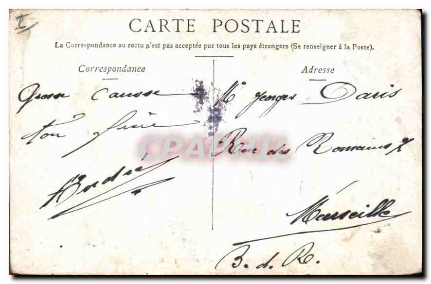 CPA Lyon Pont d'Anay et le Coteau de Fourvieres  — Verso