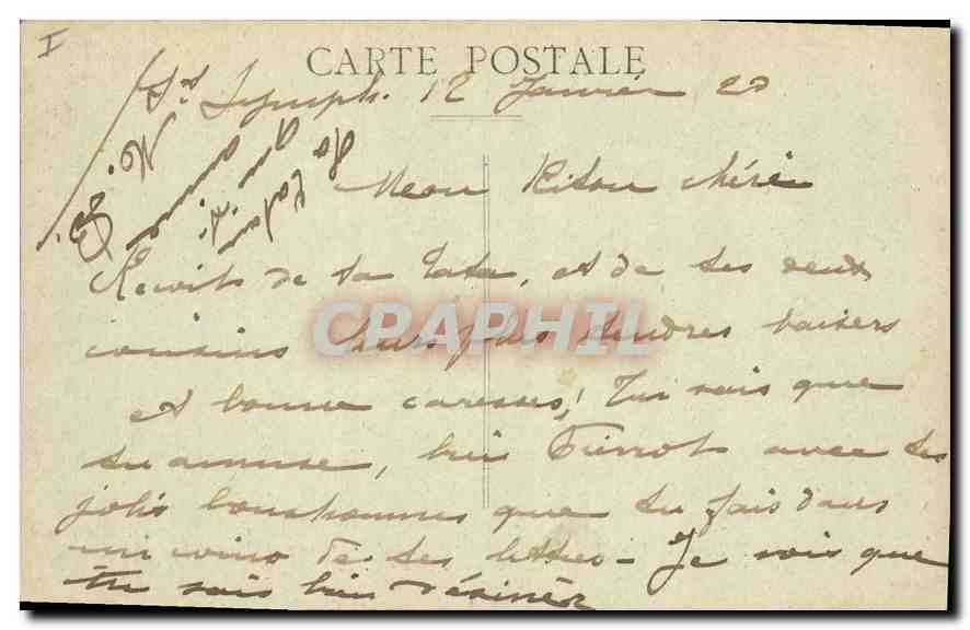 CPA Lyon Le Pont Morand  — Verso