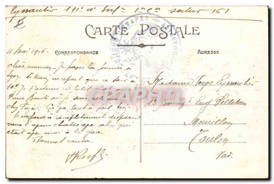 CPA Lyon Pont du Midi et Quai Gailleton  — Verso