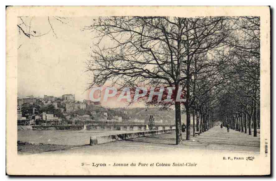 CPA Lyon Avenue du Parc et Coteau Saint Clair 