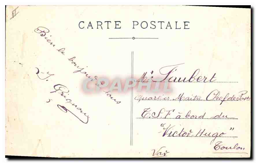 CPA Lyon Pont du Palais de Justice et Coteau de Fourvieres  — Verso